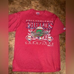 Vintage Philadelphia Phillies World Series Red Tee